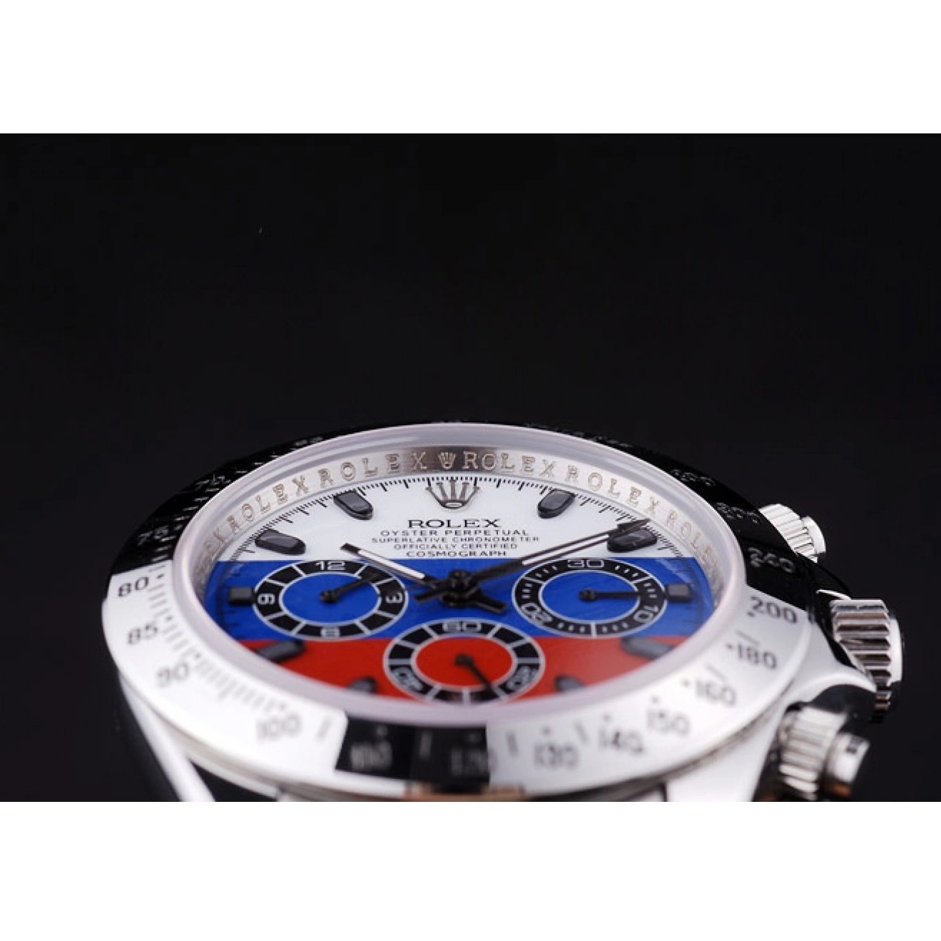 Good Copy Rolex Watches 7473 Bracelet Flag Dial Rolex Daytona Silver Cosmograph Russian 0711